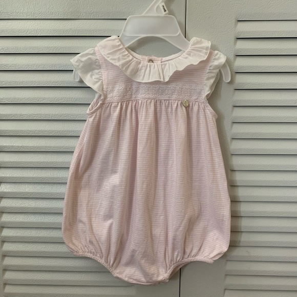 Purete du Bebe baby romper & socks. Size 6 M - Picture 3 of 12